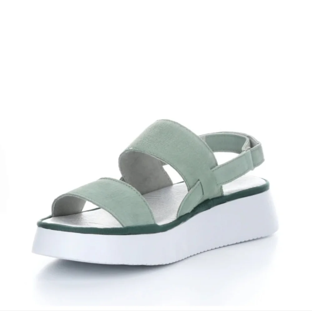 Fly London CURA318FLY Cupido Jade Green Sling-Back Sandals